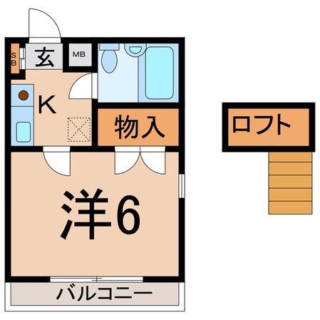 ベルトピア吹上2（前）の物件間取画像